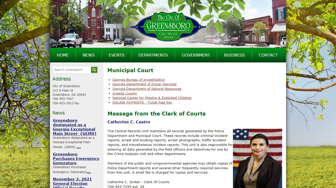 Municipal Court - Greensboro, Georgia